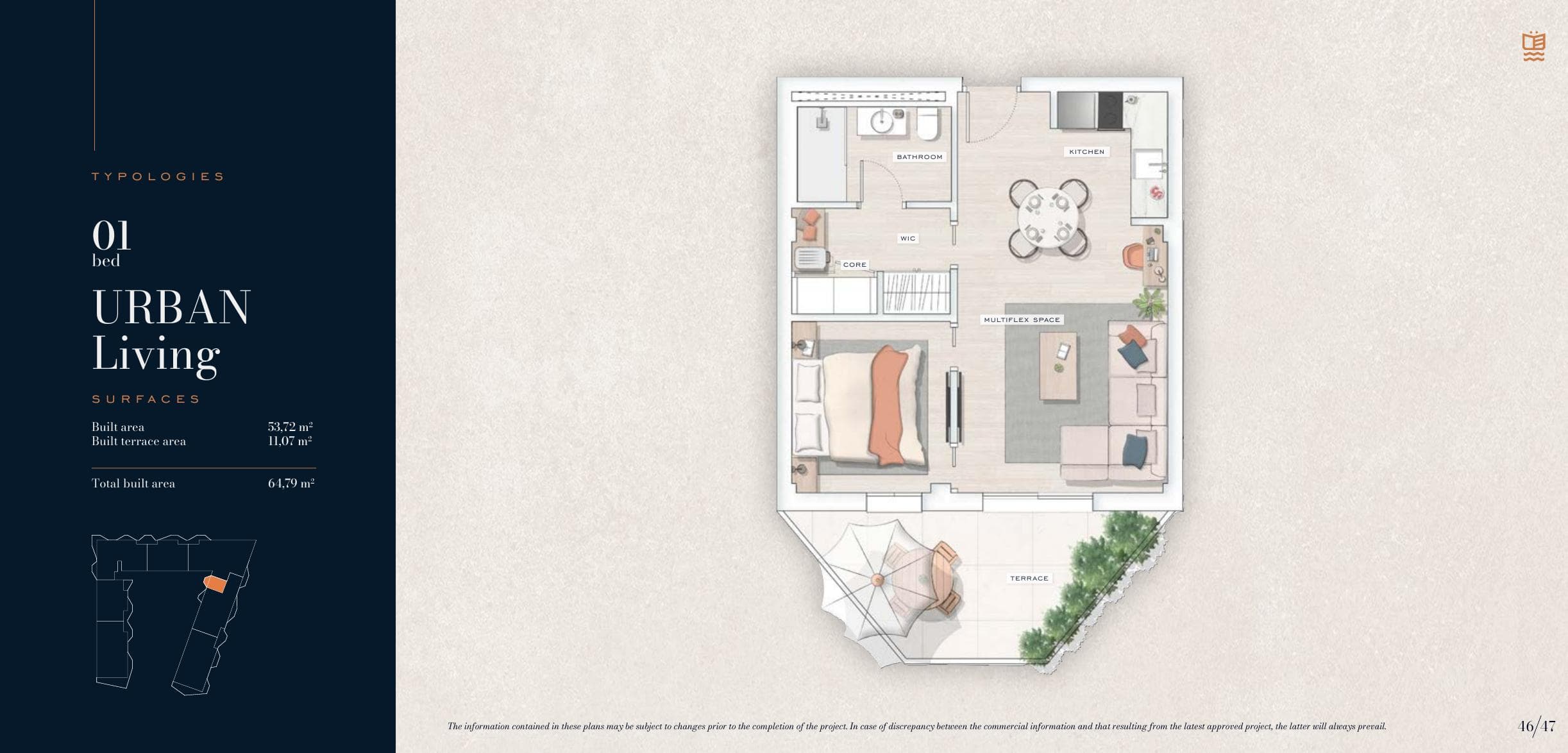 Urban Living · 53.72 m²